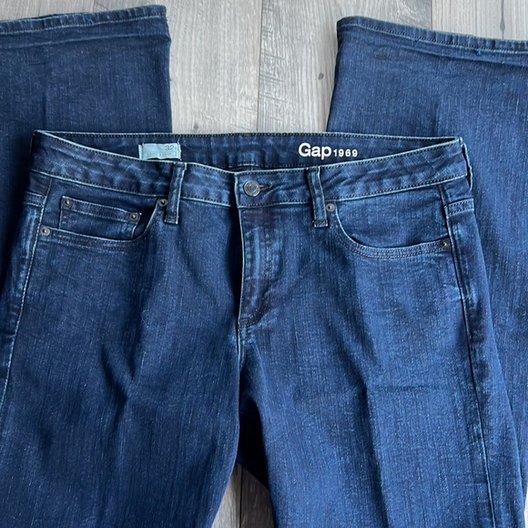 32 Tall Long & Lean Gap Denim Jeans Wide Flare Boot 36" inseam - Picture 3 of 11